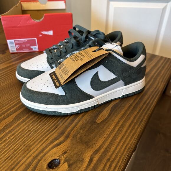 Women's Nike Dunk Low Photon Dust/Vintage Green-Sail (HJ7673 002) Size 8.5 - Picture 1 of 8